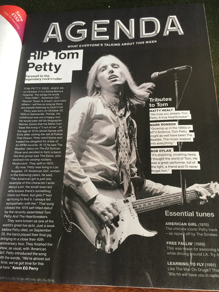 NME Magazine - Liam Gallagher Cover And Interview - October 6th 2017 Tom Petty