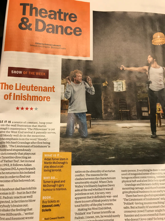 Time Out London July 2018: Aidan Turner Lieutenant Of Inishmore