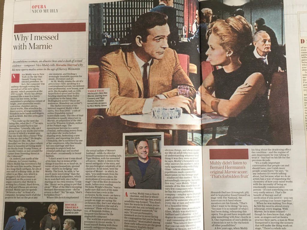 Telegraph Review Supplement 18th November 2017 Cate Blanchett Nico Muhly