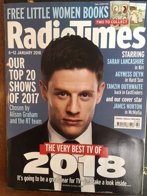 Radio Times Magazine 1/2018 JAMES NORTON Sarah Lancashire TOM JONES Jodie Foster