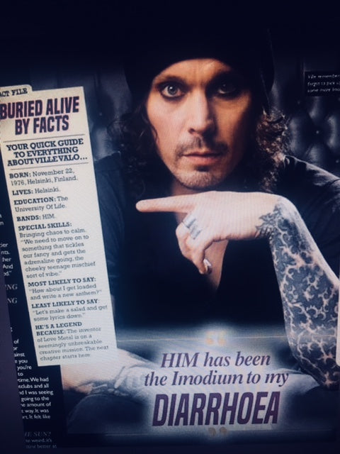 Kerrang! Magazine 6th January 2018 Ville Valo Him - His Final Interview