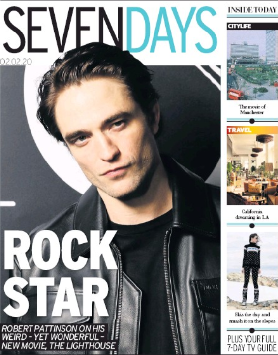 Seven Days Supplement February 2 2020: Robert Pattinson Cover