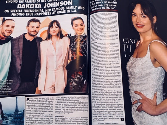 HELLO! magazine 19 February 2018 Dakota Johnson Jamie Dornan Fifty Shades Freed