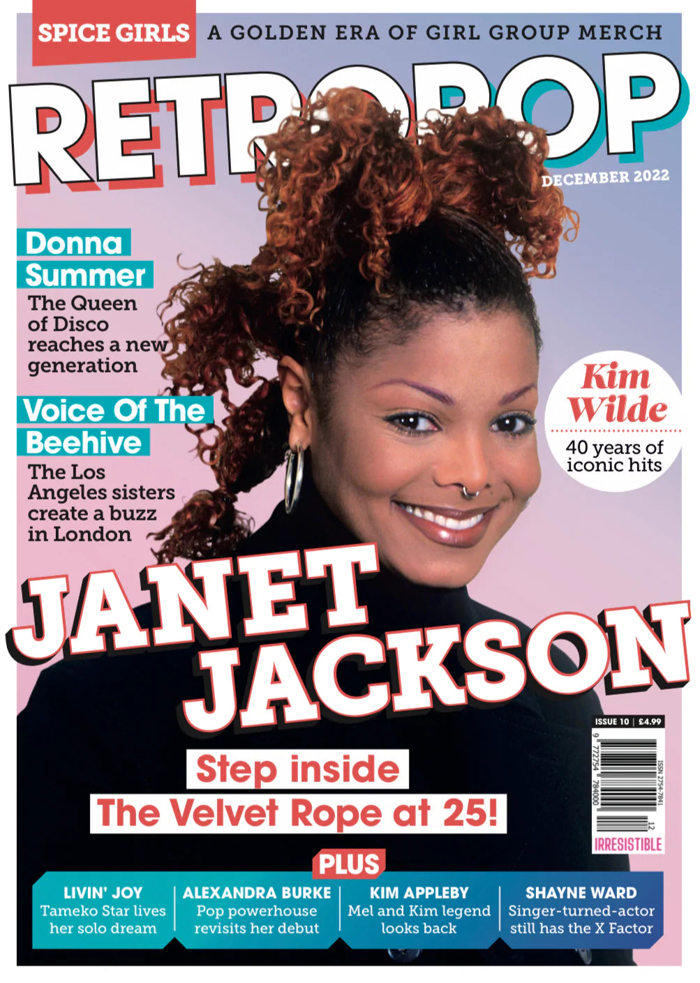 Retro Pop magazine Dec 2022 Janet Jackson Kim Wilde Donna Summer