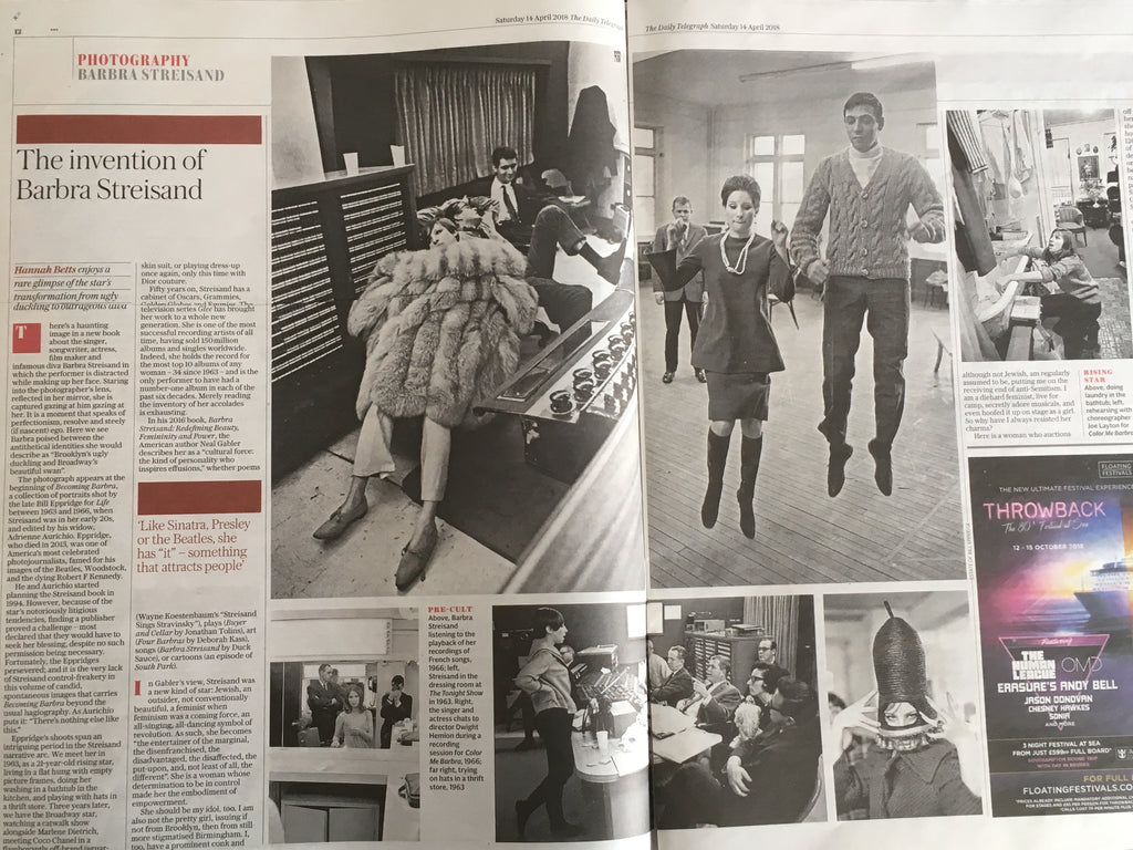 UK Telegraph Review APRIL 2018: EVAN RACHEL WOOD Abba! BENNY ANDERSON Barbra Streisand