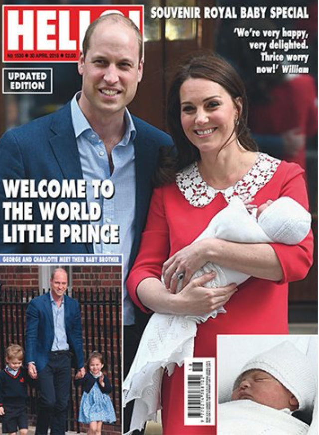 UK Hello Magazine Souvenir Edition - Kate Middleton Royal Baby Birth April 2018