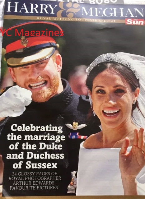 MEGHAN MARKLE PRINCE HARRY ROYAL WEDDING SOUVENIR The Sun Magazine MAY 2018