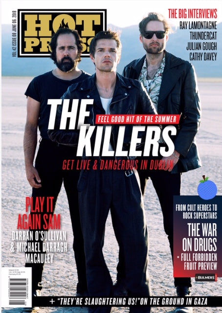 Irish Hot Press Magazine June 2018: THE KILLERS Brandon Flowers Cover Story