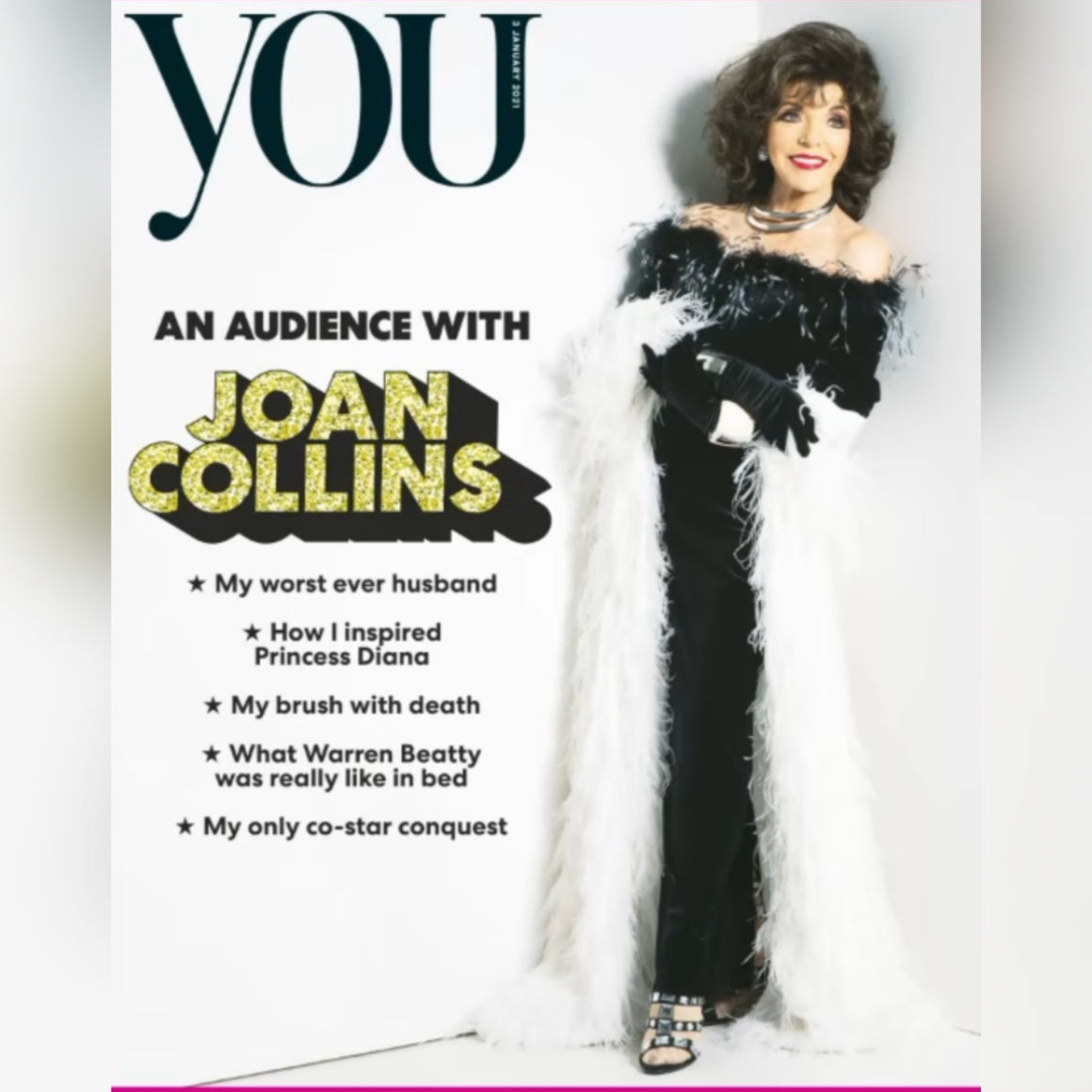 UK You Magazine January 2021: JOAN COLLINS COVER & FEATURE