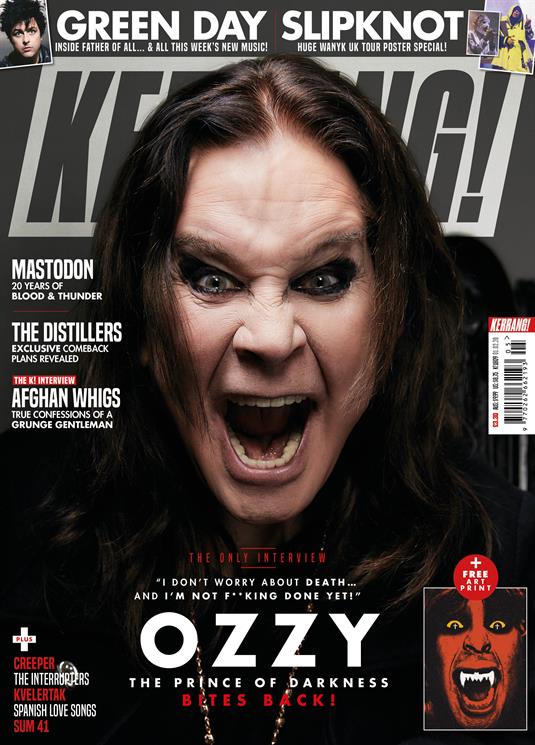 KERRANG! magazine Feb 2020: Ozzy Osbourne Cover + Exclusive Art Print - Slipknot