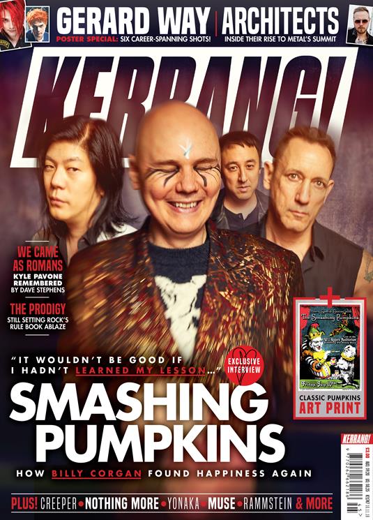 UK Kerrang! Magazine NOV 2018: Smashing Pumpkins Billy Corgan + Gerard Way