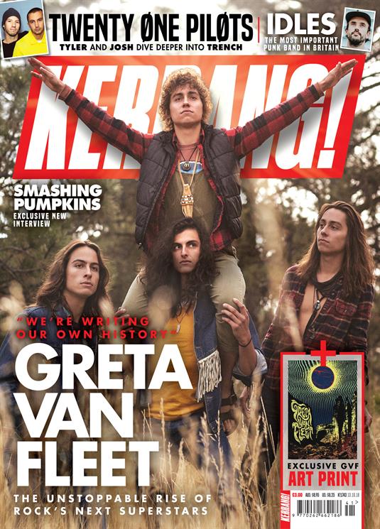 Kerrang! Magazine Oct 2018: Greta Van Fleet Twenty One Pilots Smashing Pumpkins