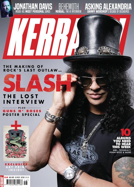 Kerrang! Magazine April 2018: SLASH - The Lost Interview & Guns N' Roses Poster Special