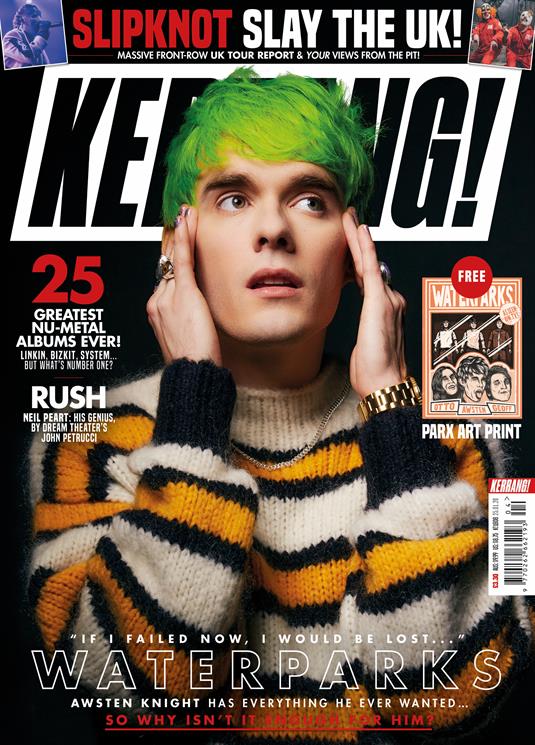KERRANG! magazine Jan 2020: Waterparks Cover + Art Print - Neil Peart (Rush)