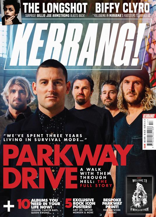Kerrang! Magazine 28th April 2018 Parkway Drive Amy Lee Evanescence Green Day