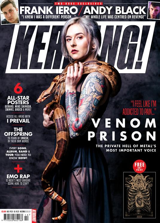 KERRANG! magazine 30 March 2019 Venom Prison + art print - Frank Iero Andy Black