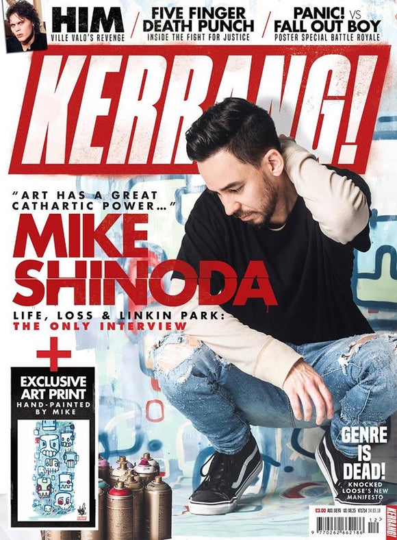 Mike Shinoda of Linkin Park on the cover of Kerrang!