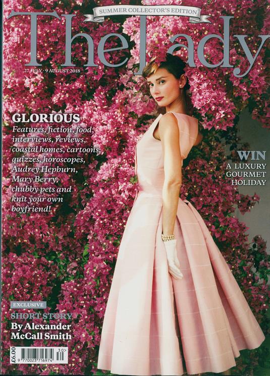 UK LADY magazine 27 July 2018 Audrey Hepburn cover & feature