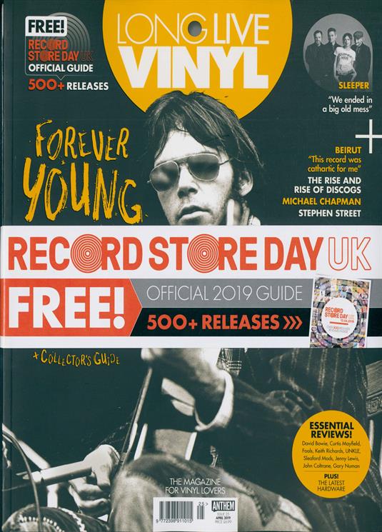 Long Live Vinyl Magazine April 2019: NEIL YOUNG Sleeper GARY NUMAN David Bowie