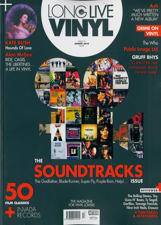 UK Long Live Vinyl Magazine August 2018 #17: KATE BUSH The Who JOHN LYDON Ash