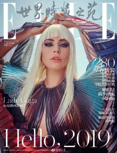 Elle China January 2019 Lady Gaga Cover