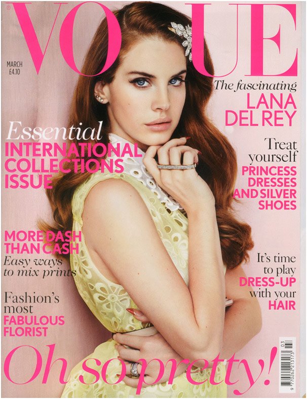 UK Vogue Magazine March 2012 Lana Del Rey Cover Story