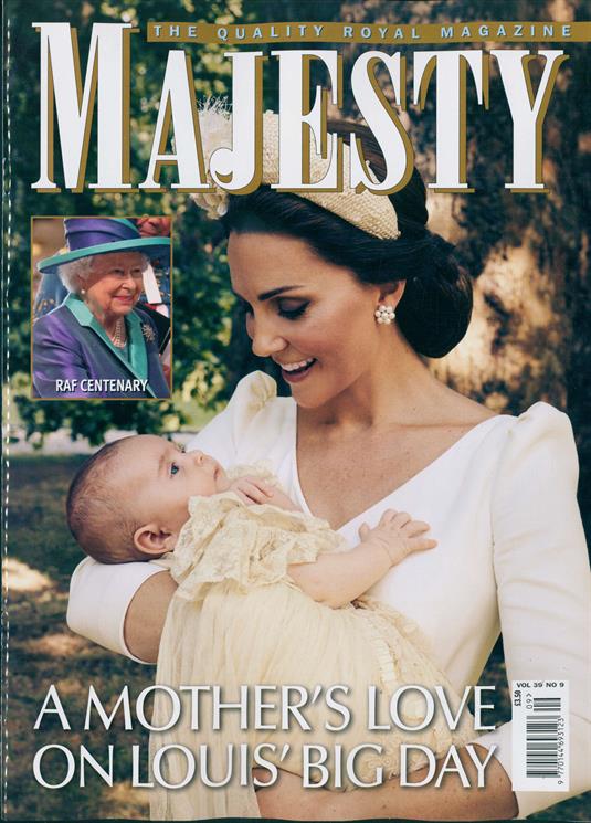 Majesty Magazine September 2018: THE CHRISTENING OF ROYAL BABY PRINCE LOUIS KATE MIDDLETON