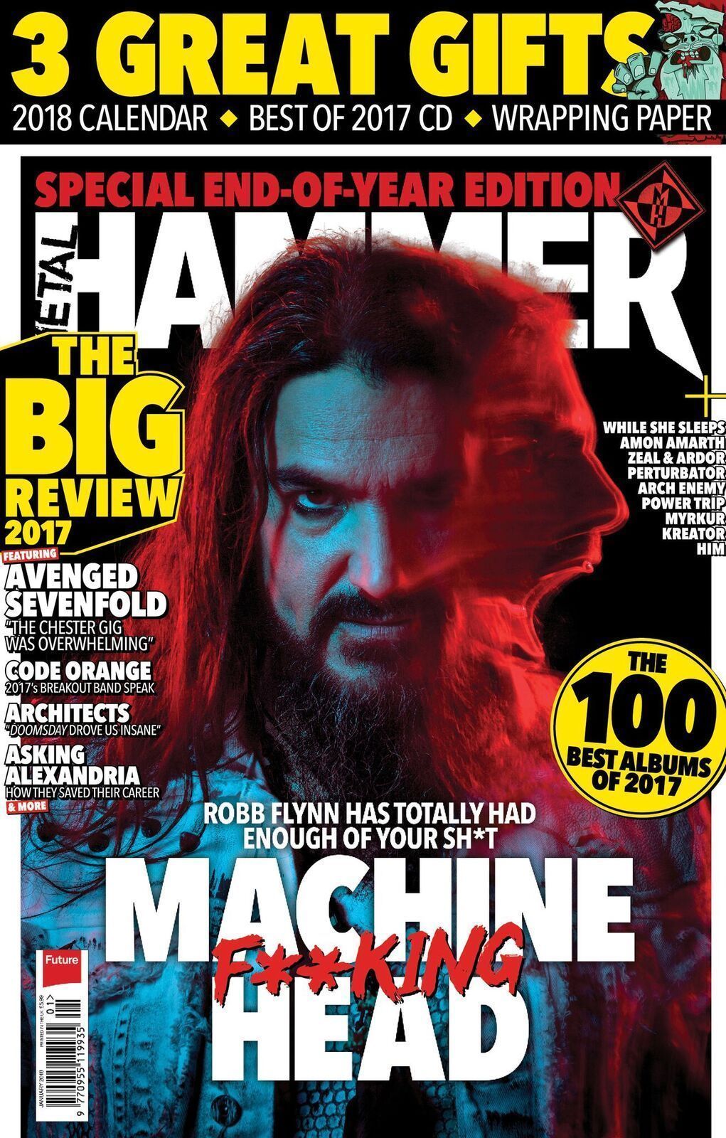 Metal Hammer Magazine January 2018 MACHINE HEAD
