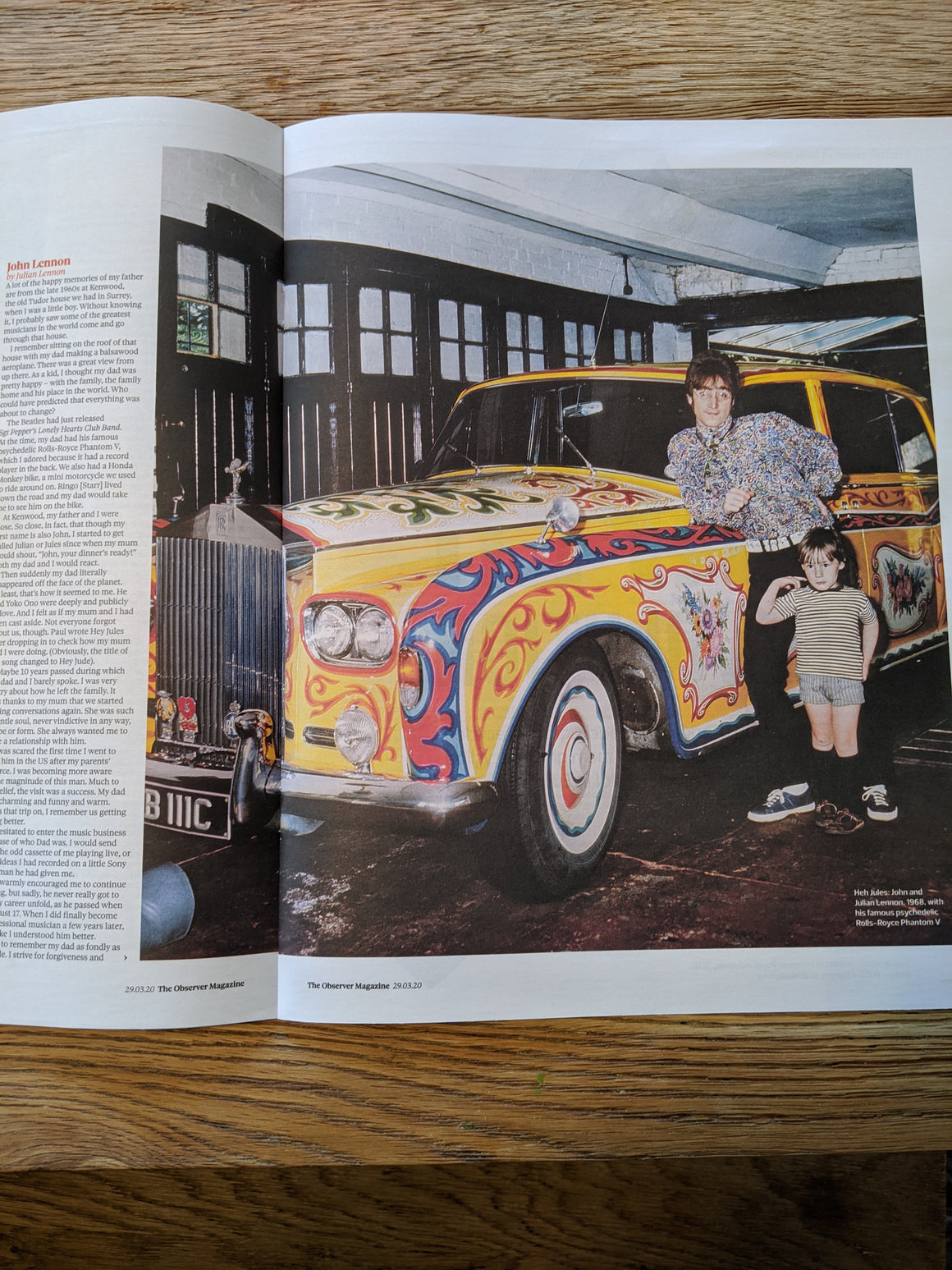 UK Observer Magazine March 2020: JOHN LENNON The Beatles JOHN WAYNE
