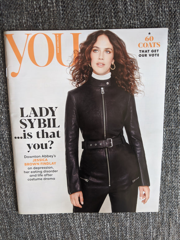 UK YOU Magazine October 2020: JESSICA BROWN FINDLAY COVER FEATURE
