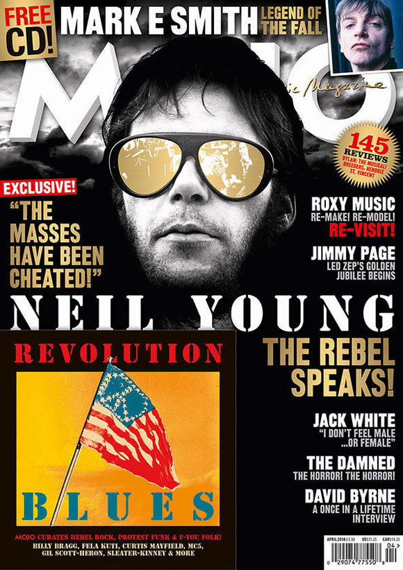 UK Mojo magazine April 2018 Neil Young Jimmy Page The Damned David Byrne