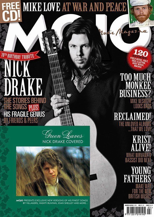 MOJO magazine March 2018 Nick Drake 70th Birthday Tribute Mike Love & Free CD