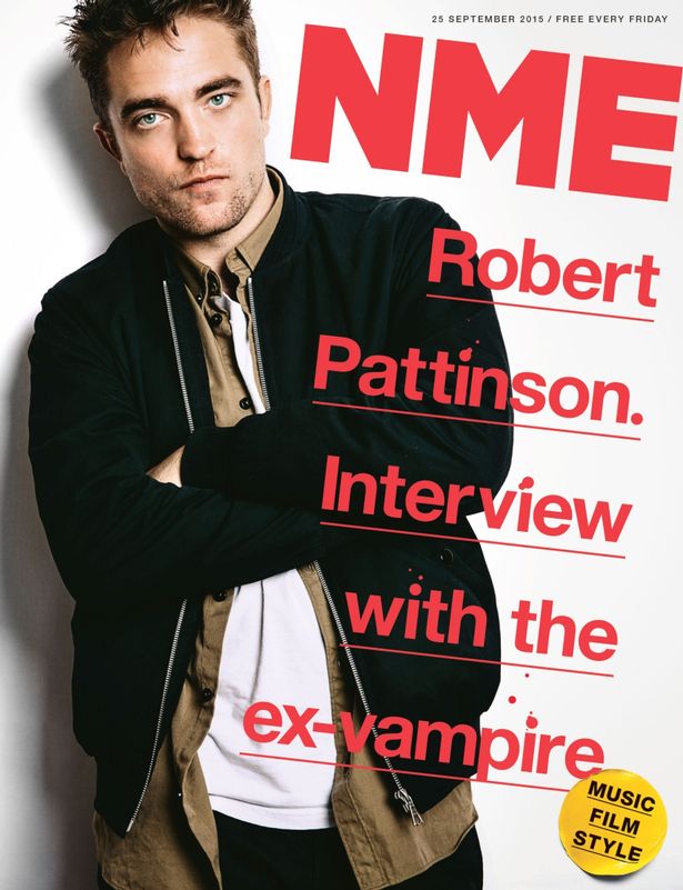 ROBERT PATTINSON WORLD EXCLUSIVE NME MAGAZINE SEPT 2015 CHVRCHES BILL BAILEY