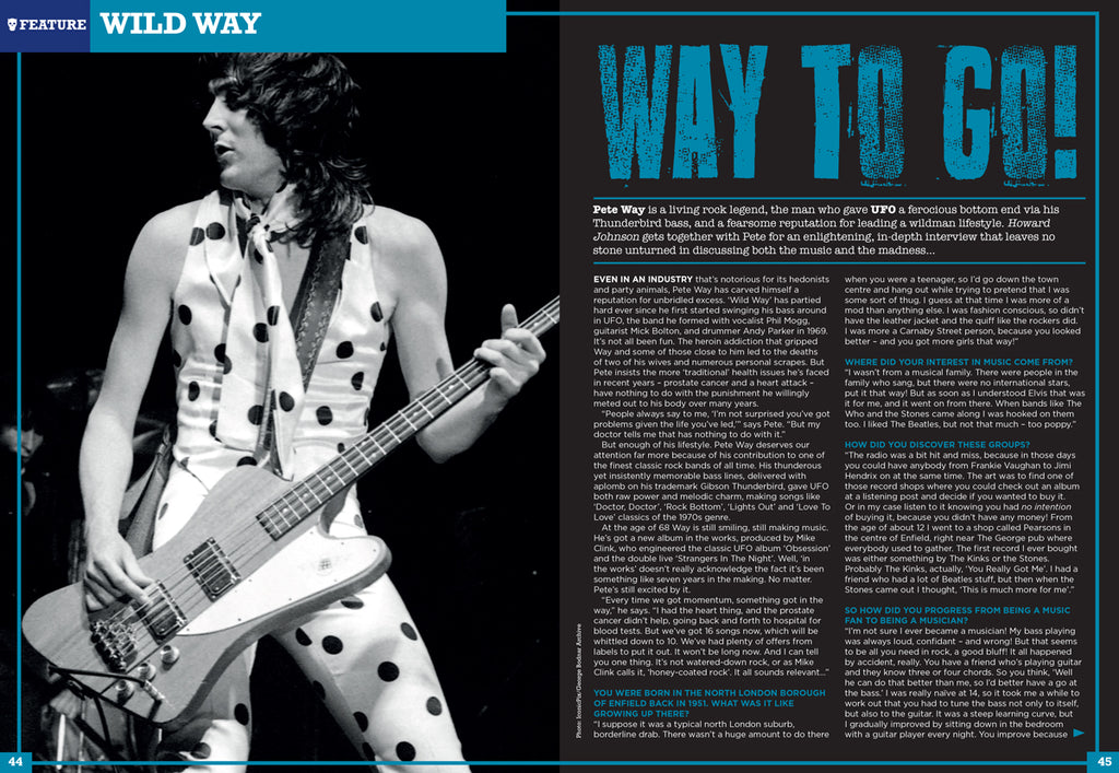 Rock Candy Magazine Issue 20: ALICE COOPER Dee Snider UFO Pete Way AEROSMITH