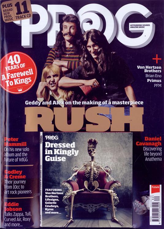 UK PROG Magazine December 2017 RUSH Primus VdGG Eddie Jobson PFM 10cc VON HERTZEN