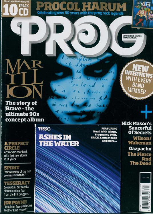 PROG MAGAZINE 87 - NEW JUNE 2018 MARILLION BRAVE COVER + FREE PROG 10 TRACK CD