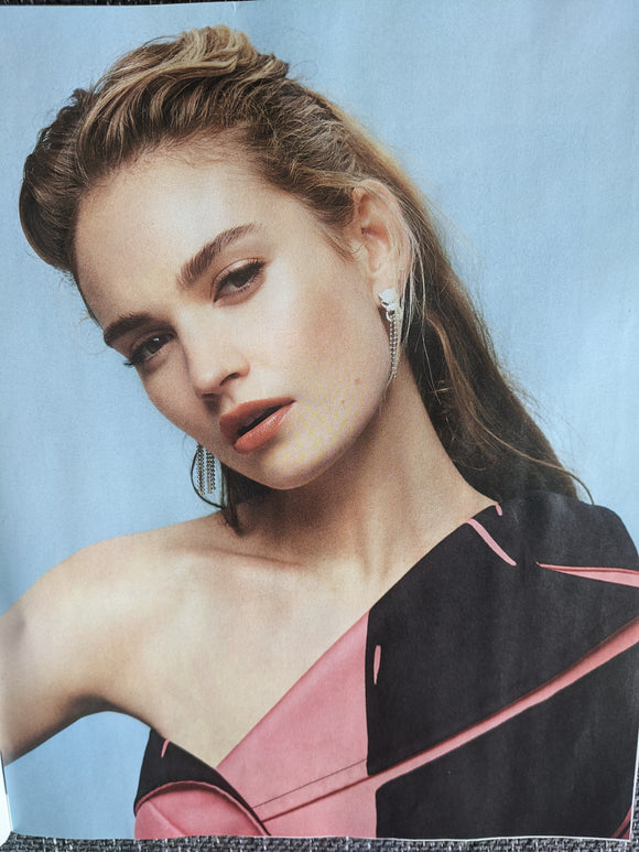 UK Guardian Weekend Magazine October 2020: LILY JAMES COVER FEATURE