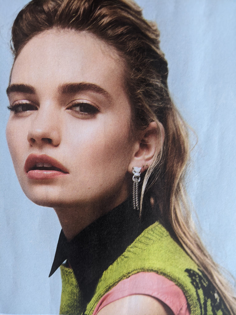 UK Guardian Weekend Magazine October 2020: LILY JAMES COVER FEATURE