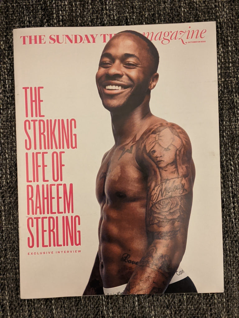 UK SUNDAY TIMES Magazine Oct 2020: RAHEEM STERLING COVER FEATURE Luke Goss BROS