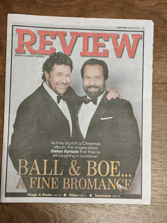 UK Express Review 15 November 2020: Alfie Boe & Michael Ball cover and interview