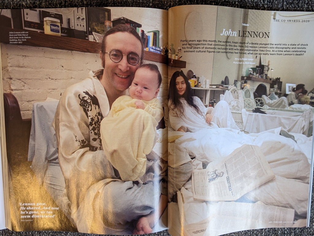 British GQ Magazine January 2021: John Lennon Icons Special