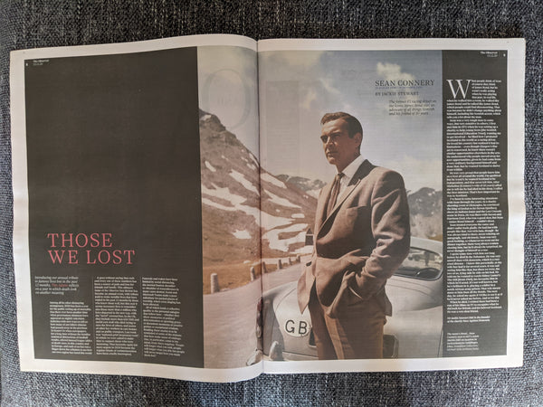 Observer Review December 2020 DIANA RIGG Sean Connery CHADWICK BOSEMAN ...