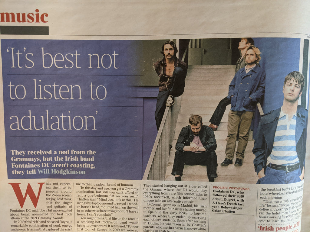 UK Times Review Supplement Jan 2021: FONTAINES DC Interview