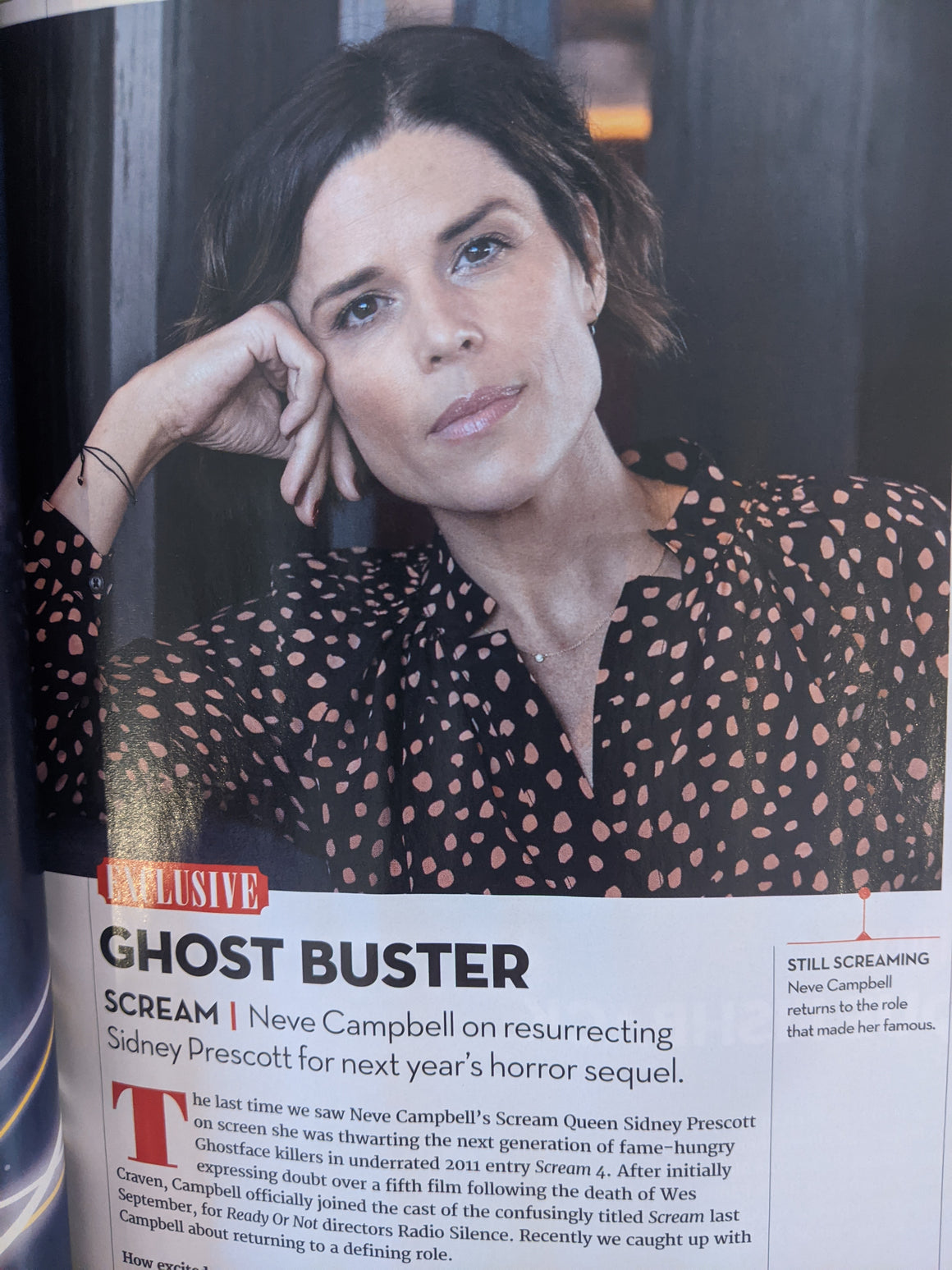 Total Film Magazine February 2021: Neve Campbell Interview Scream 5
