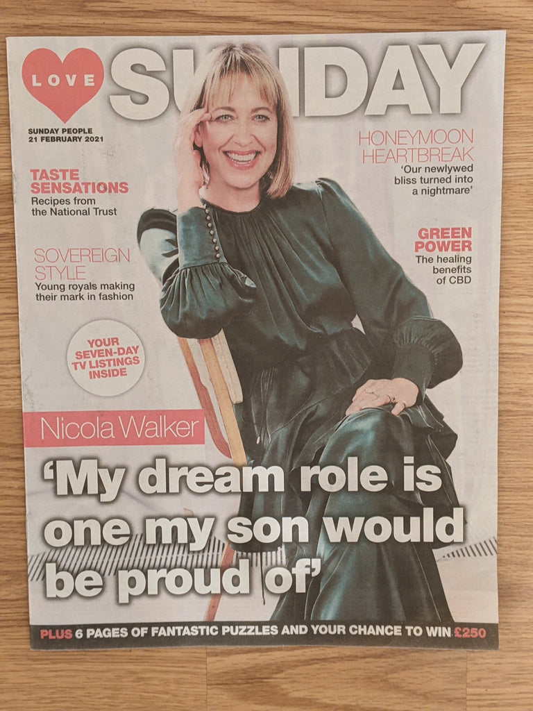 Love Sunday Magazine Nicola Walker 21/2/21 New