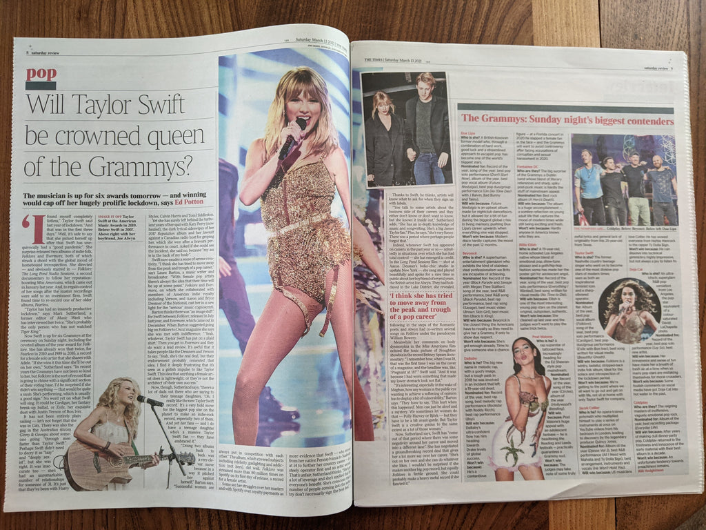 Times Review March 13th 2021: TAYLOR SWIFT