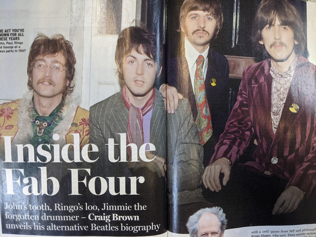 UK Radio Times Magazine March 2021: THE BEATLES John Lennon PAUL McCartney