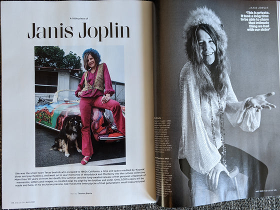 British GQ Magazine May 2021: JANIS JOPLIN SPECIAL FEATURE