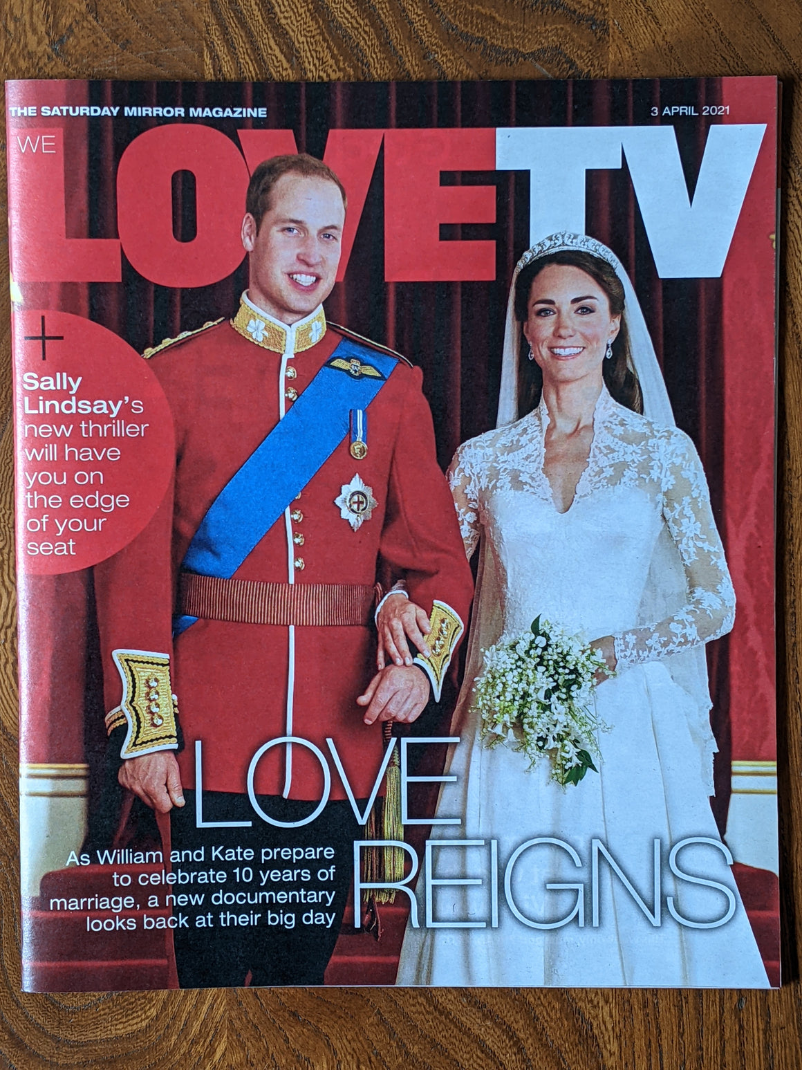 (UK) LOVE TV Magazine Prince William & Kate Middleton - 10 Year Anniversary