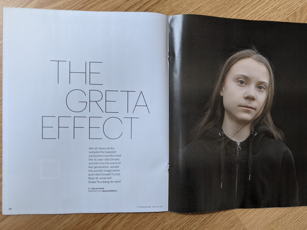 UK FT Weekend Magazine April 2021: GRETA THUNBERG Interview